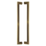 M Marcus Heritage Brass Back to Back Door Pull Handle Apollo Design 460mm length